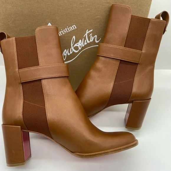 Christian Louboutin Leather 70 Chelsea Booties